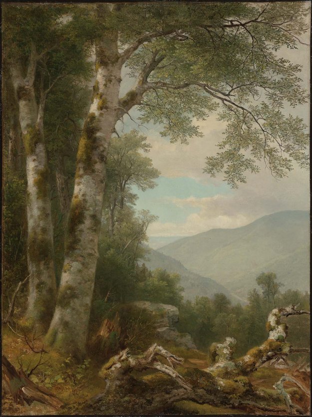 AB Durand Landscape with Birches