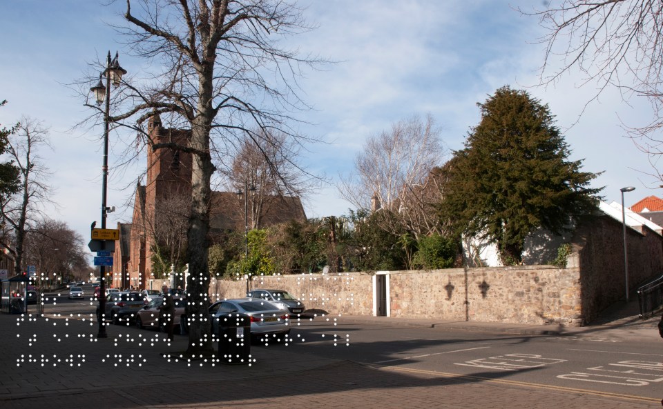 Modern Haddington West crossroad. Quote taken from historical figure shown in Braille